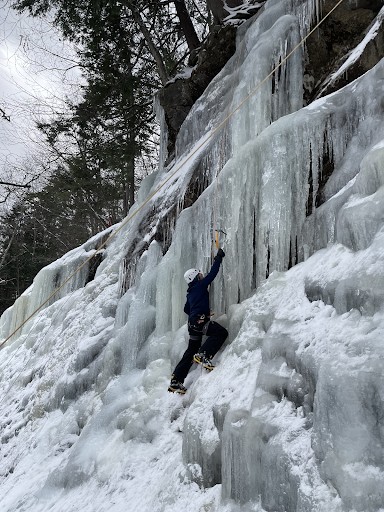 Ice climbing in New Hampshire